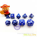 Marble Polyhedral Dice Set for Tabletop RPG Adventure Games, DND Dice Set